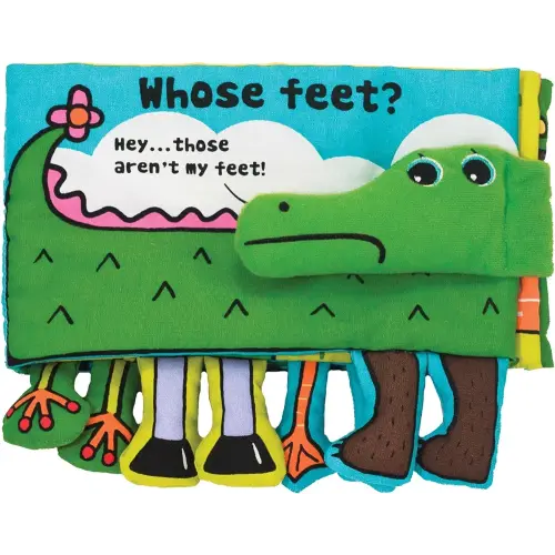 Melissa & Doug Soft Activity Baby Book - Whose Feet?, 2000+ toys - 1 EA, Multi color