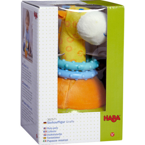 Roly-Poly Giraffe Wobbling Baby Toy - HABA | Maisonette