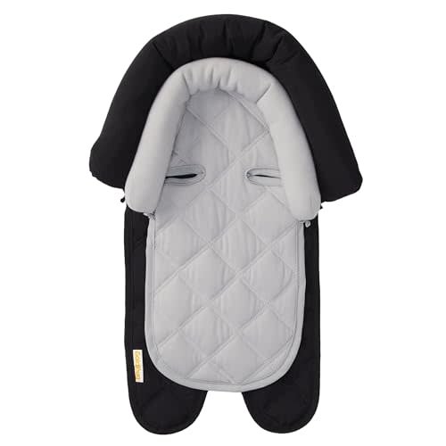 Travel Bug Baby & Toddler 2-in-1 Head Support Duo Head Support for Car Seats, Strollers & Bouncers - Black