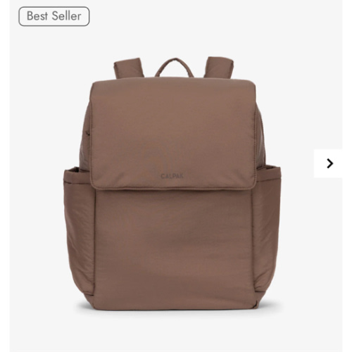 Diaper Backpack with Laptop Sleeve - HAZELNUT