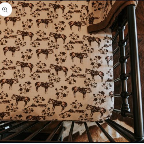 Prairie Rose Bamboo Muslin Crib Sheet – Cowkid Clothing Company