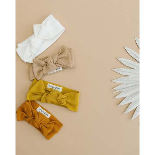 Organic Knot Bow | Milk