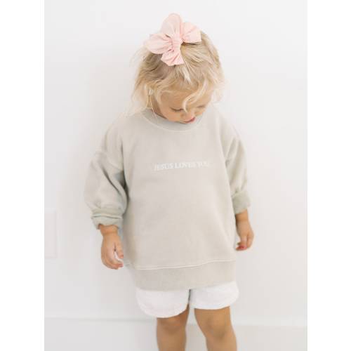 Oversized Jesus Loves You Crewneck