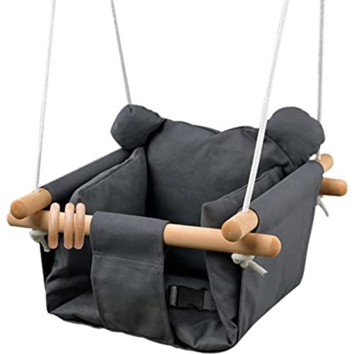Baby Canvas Indoor & Outdoor Hanging Swing Seat, Dark Grey