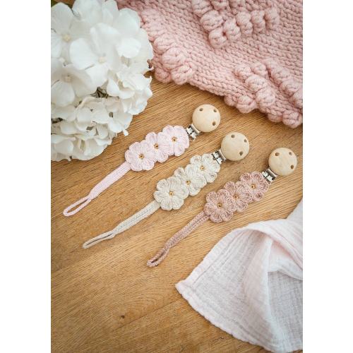 Dummy Clip, Pacifier Clip, Boho Dummy Clip, Neutral Dummy Clip, Pretty Dummy Clip, Dummy Chain, Dummy Holder, Occassion Dummy Clip, Flowers