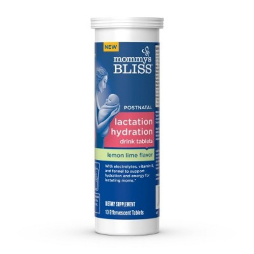 Mommy's Bliss Lactation Hydration Drink Tablets - Lemon Lime - 10ct
