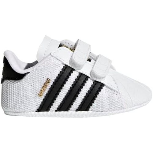 adidas Originals unisex baby Superstar Sneaker, Core White/Black/White, 3 Infant US