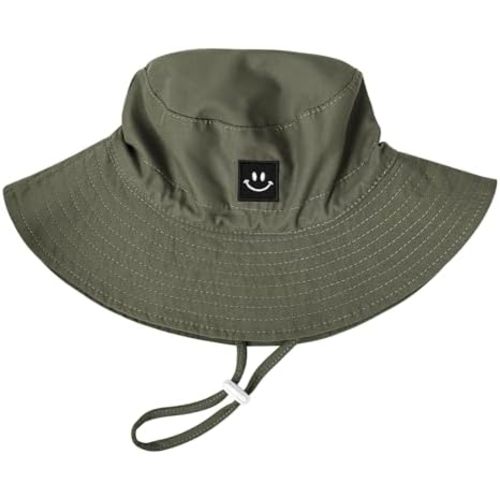 Baby Toddler Sun Hat,Kids Summer UPF 50+ Foldable Beach Bucket Hat for Boys Girls Children