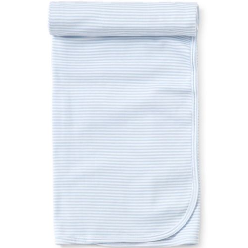 Kissy Kissy Blue Simple Stripe Blanket | Berings