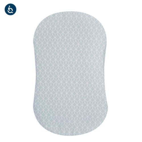 HALO - BassiNest Fitted Sheet 100% Cotton | Morning Mist - Gray