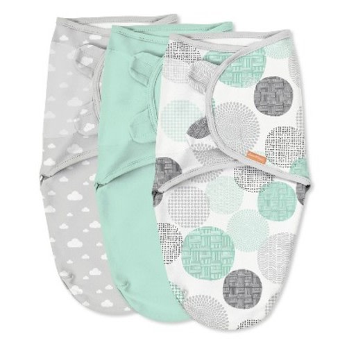 SwaddleMe by Ingenuity Original Swaddle Wrap - 0-3 months - Small-Medium - 3pk - Floating Geo