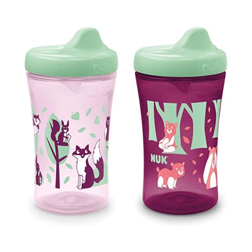 NUK Hide 'n Seek Hard Spout Sippy Cup, 10 oz, 2 Pack, 9+ Months - Red