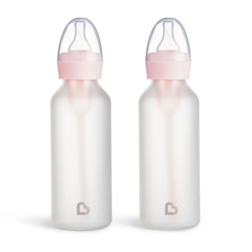 Bond™ Silicone Glass Bottle 4oz or 8oz, 2pk | Munchkin