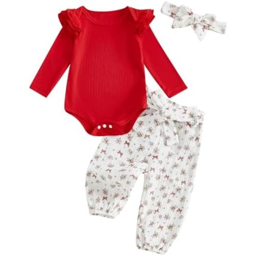 Mubineo Baby Girl Clothes Outfits Cute Flower Romper Daisy Pant Fall Winter Newborn Outfit Sets