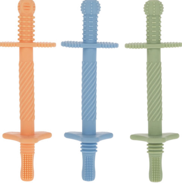 Tube Teethers (3 Pack) | Orange, Blue & Green