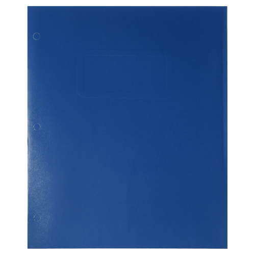Pen+Gear Letter Size 2-Pocket Paper Folder, Blue