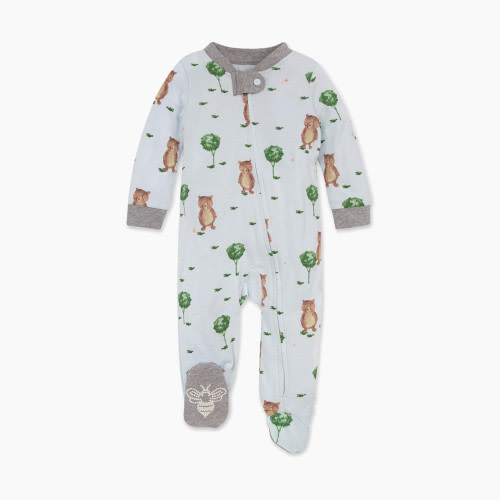 Burt's Bees Baby Organic Sleep & Play Footie Pajamas - Storybook Bears, 0-3 Months