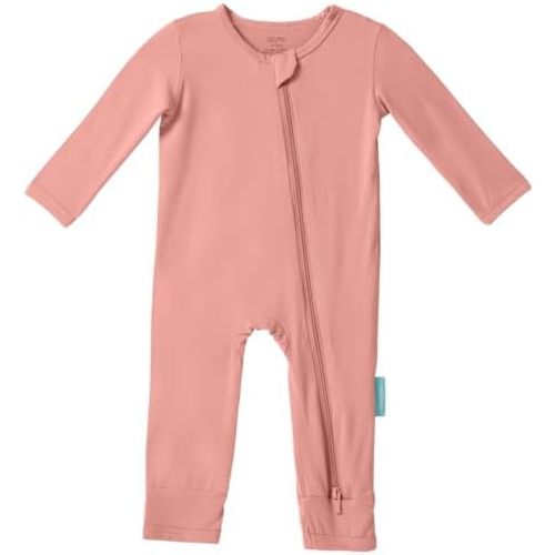 Baby Long Sleeve Romper Jumpsuit, Premium Soft Rayon One Piece Pajamas Boy Girl 2-Way Zipper Coverall Sleeper