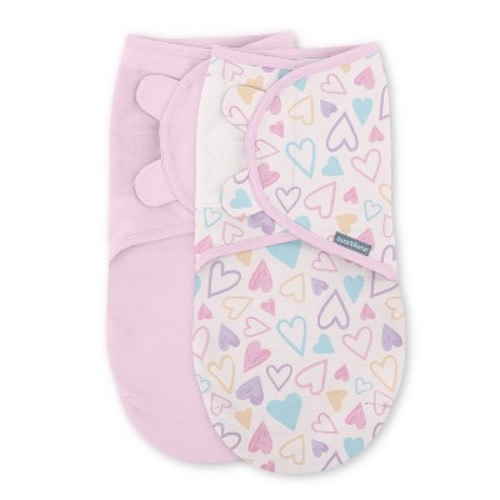 SwaddleMe by Ingenuity Original Swaddle - I Heart You - 0-3 Months - 2pk