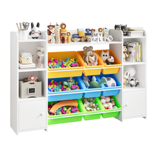 Lafon Manufactured Wood Toy Organizer with Bins