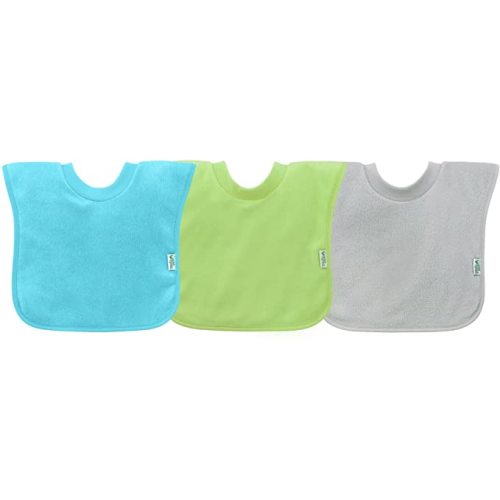 green sprouts Stay-dry Pull-over Bibs - Aqua