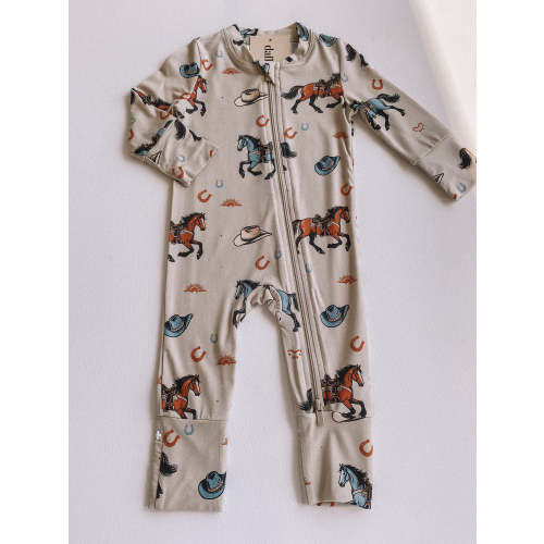 vintage western bamboo romper
