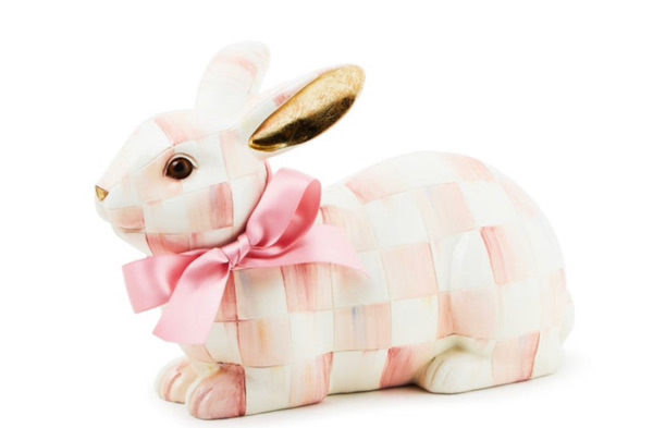 MacKenzie-Childs | Rosy Check Resting Bunny