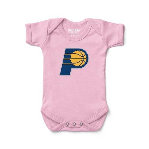 Newborn & Infant Indiana Pacers Chad & Jake Pink Primary Logo Bodysuit