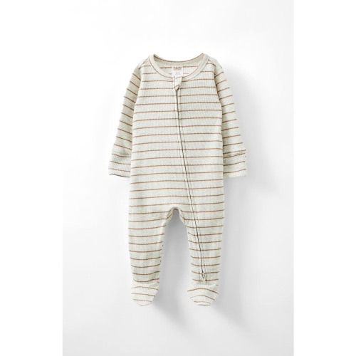 Organic Pointelle Zip All In One Romper