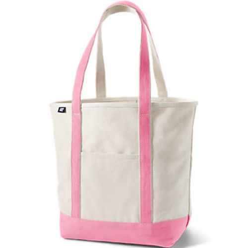 Large Natural 5 Pocket Open Top Canvas Tote Bag | Lands' End