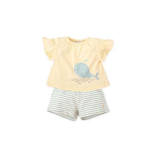 Sunny Whale Ruffle Short Set | The Ultimate Summer Play Outfit