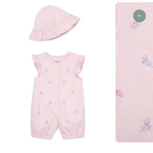 Rosebuds Romper & Hat