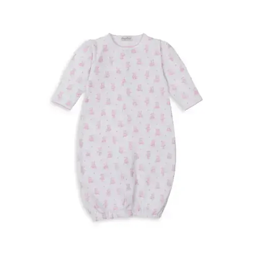 Girls' Bear Print Convertible Gown - Baby