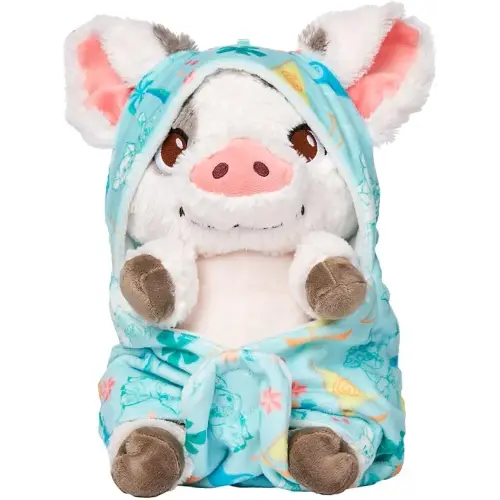 Disney Store Official Babies Collection: Pua Plush in Swaddle with Detailed Plush Features - Official Soft Toy - Stuffed Animals for Babies - Perfect for Fans & Kids