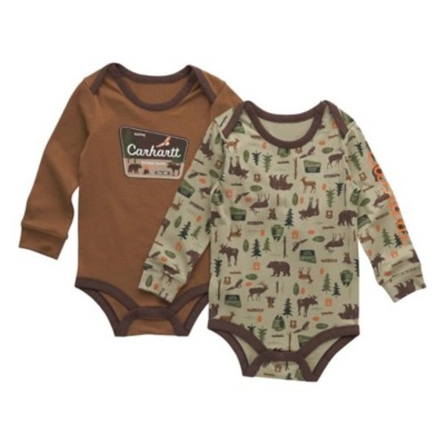 Baby Carhartt 2 Pack Outdoors Long Sleeve Onesie