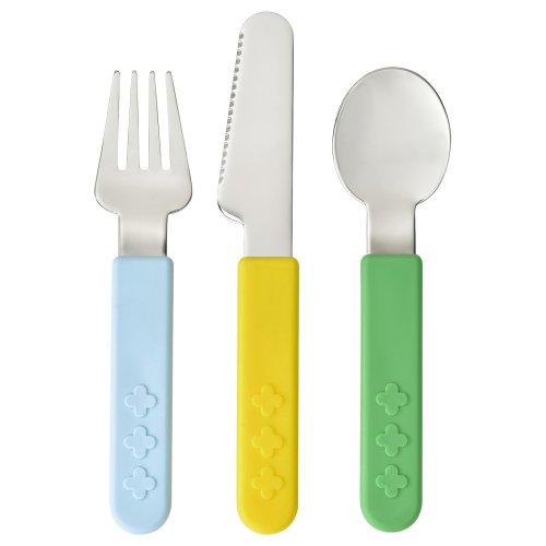 SMASKA 3-piece flatware set - mixed colors
