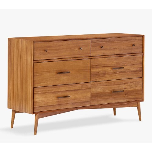 west elm x pbk Mid-Century 6-Drawer Modern Kids Dresser | Pottery Barn Kids