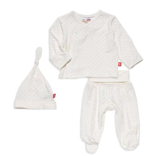 pin dot cream modal magnetic take-me-home kimono set