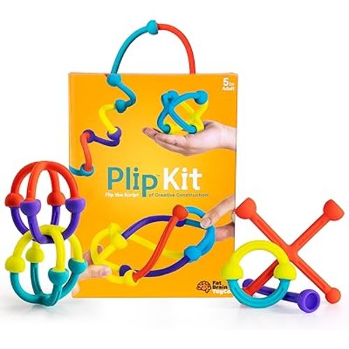 Fat Brain Toys Plip Kit, Building Toys for Creative Play, Creative Construction Play Set, Kids Toys Ages 5 to 12