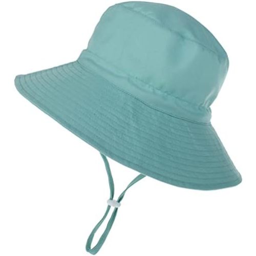 Baby Sun Hat UPF 50+ Sun Protective Toddler Bucket Hat Summer Kids Beach Hats Wide Brim Outdoor Play Hat for Boys Girls