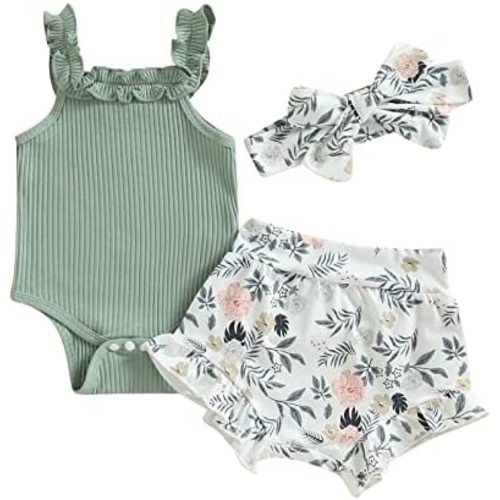 CIYCUIT Baby Girl Ruffle Set 0-3 months
