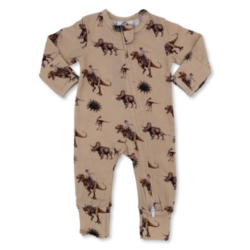 Cowboy Dino Folding Feet Jammies