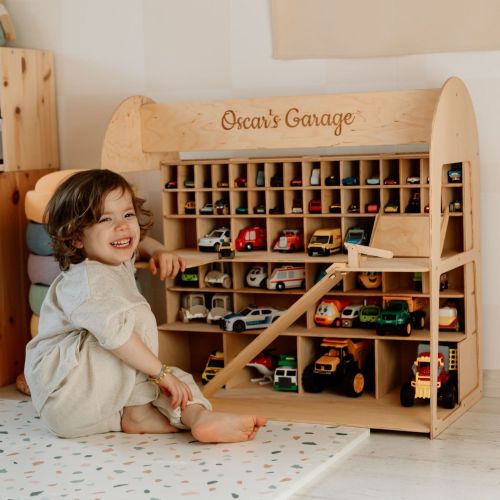 🟆 Toy Car Garage Storage 🟆 ChildUniverse