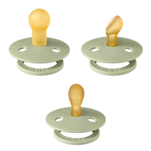New Baby Pacifiers Try-It Collection 3 Pack - Sage – Bibsworld store US