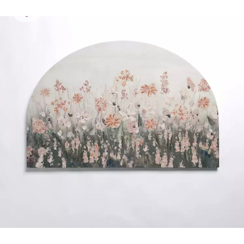 Pink Floral Meadow Arch Canvas Art Print | Kirklands Home