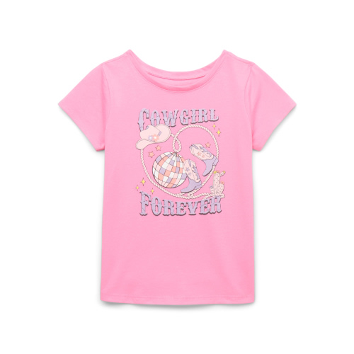 Garanimals Toddler Girls Graphic Tee with Short Sleeves, Sizes 18M-5T