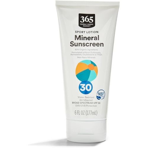 365 by Whole Foods Market, Mineral Sunscreen, SPF 30, 6 Fl Oz