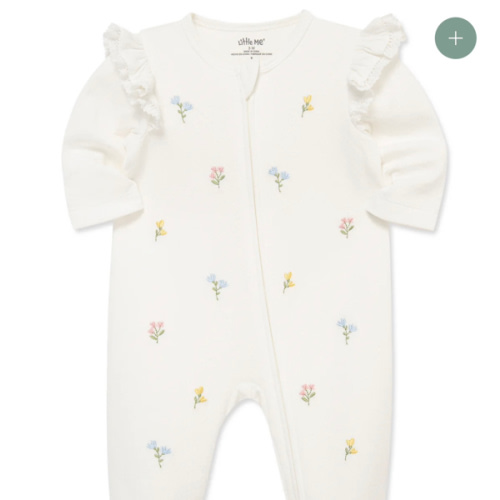 Flora 2-Way-Zip Footed One-Piece