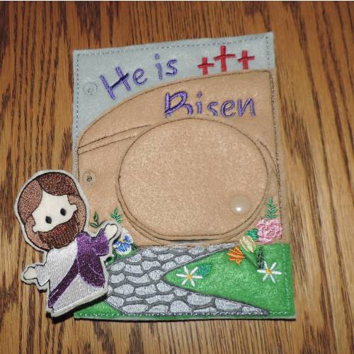 Jesus resurrection Quiet Book page (Basic)