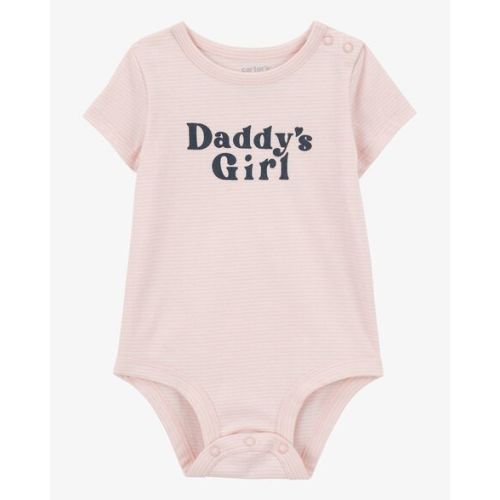 Baby Daddy's Girl Short-Sleeve Bodysuit - Pink - Carter's | Carter's
